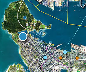 Metro Vancouver Satellite Map