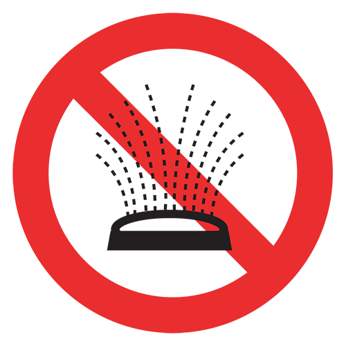 Lawn watering prohibited